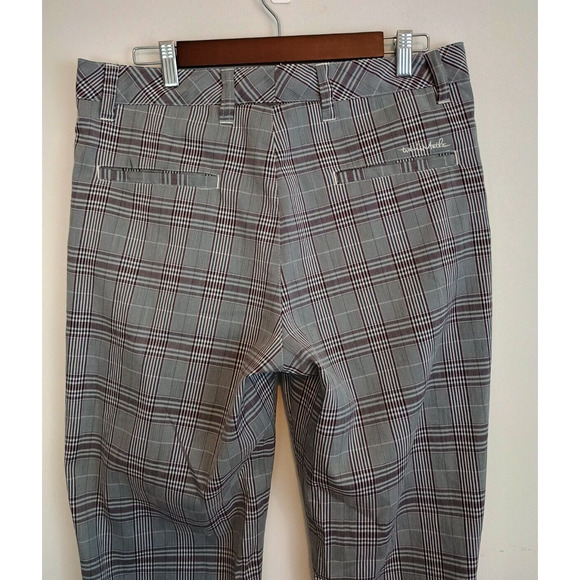 Travis Mathew Pants Mens 32 Plaid Casual Golf Leisure Performance Active Slacks - Picture 6 of 7